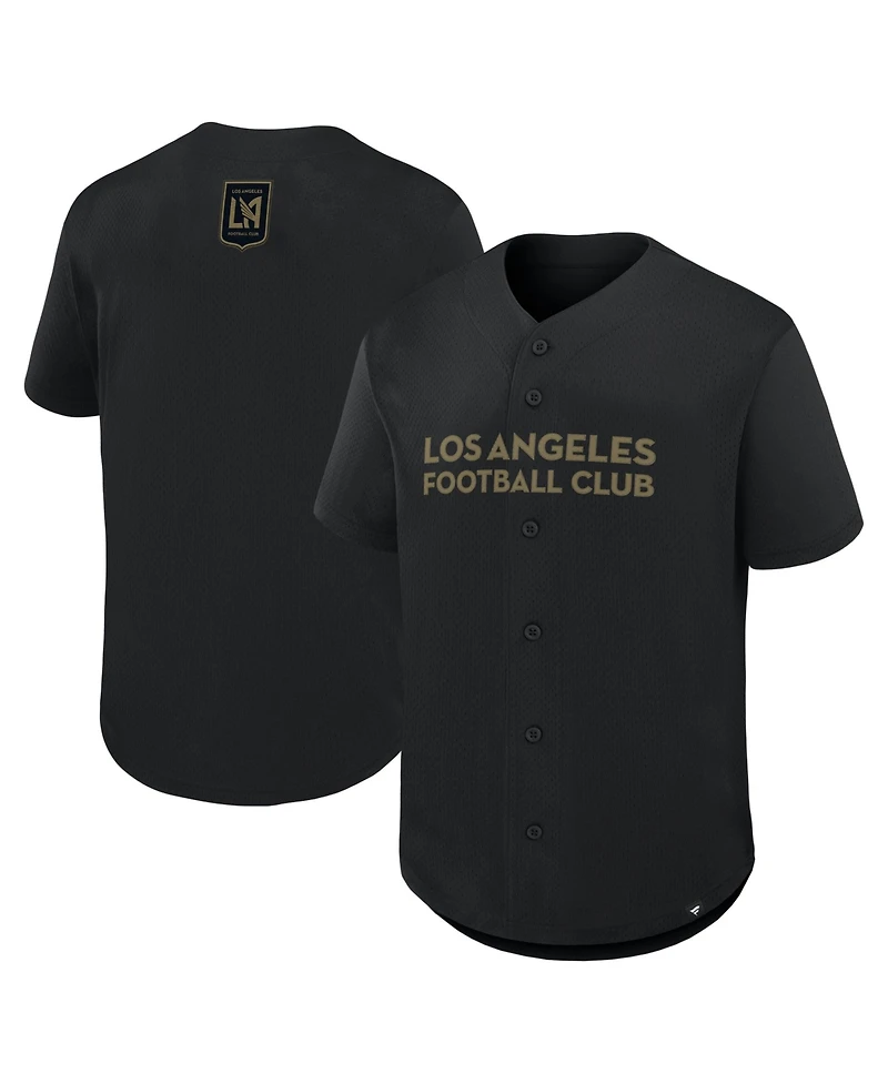 Fanatics Men's Black Lafc Maximum Intensity Button-Up Jersey