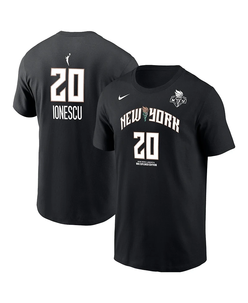 Nike Men's Sabrina Ionescu Black New York Liberty Name & Number T-Shirt