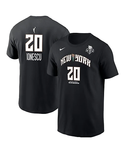 Nike Men's Sabrina Ionescu Black New York Liberty Name & Number T-Shirt