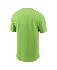 Nike Men's Neon Green Seattle Seahawks Essential Logo T-Shirt
