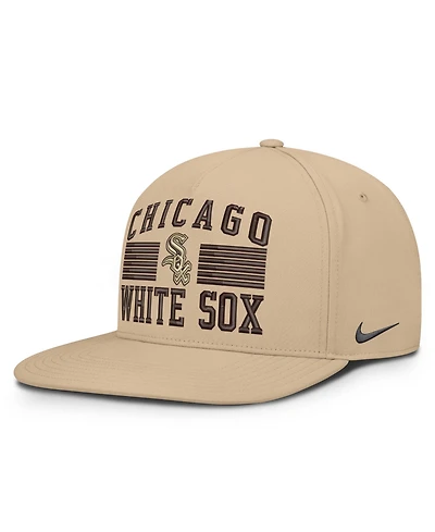 Nike Men's Khaki Chicago White Sox Desert Pro AeroBill Dri-fit Snapback Hat