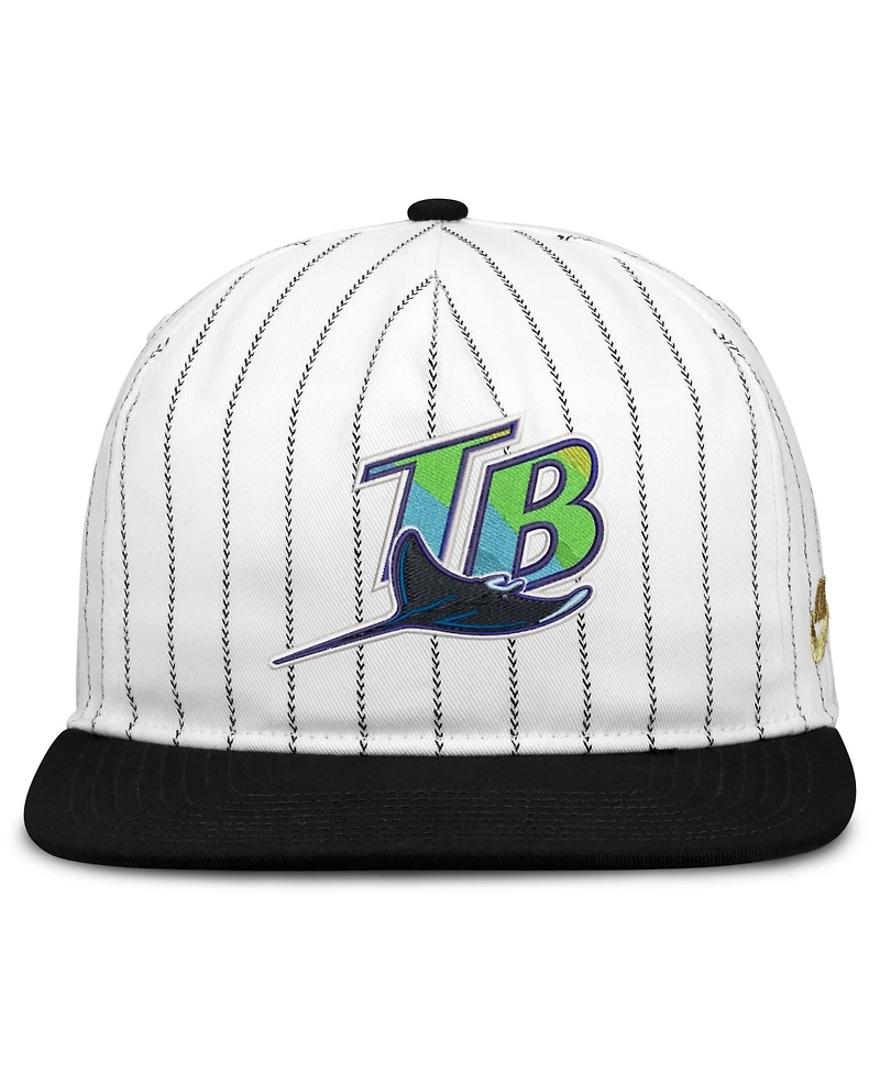 Nike Men's White/Black Tampa Bay Rays Cooperstown Collection Pro Adjustable Hat