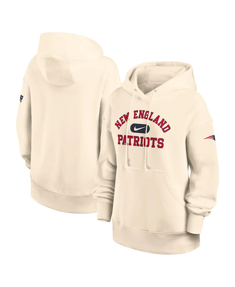 Nike Women's Natural New England Patriots Oversized Legacy Phoenix Hoodie