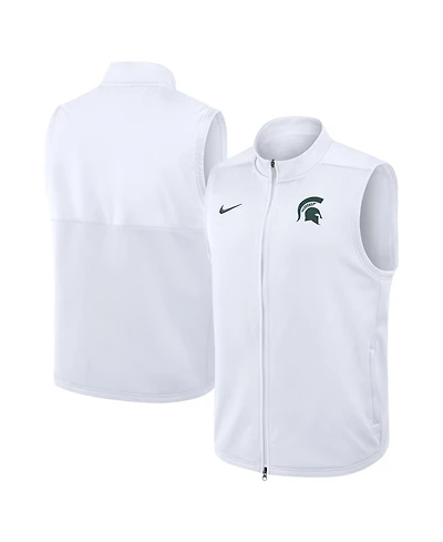 Nike Men's White Michigan State Spartans Primetime Victory Therma-fit Full-Zip Vest