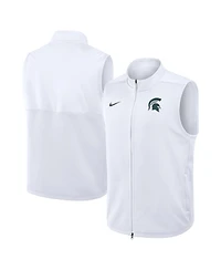 Nike Men's White Michigan State Spartans Primetime Victory Therma-fit Full-Zip Vest