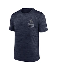 Nike Men's Navy Dallas Cowboys Big & Tall Sideline Velocity Dri-fit T-Shirt