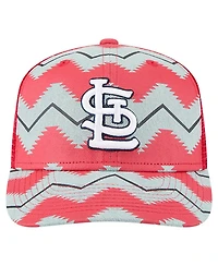 New Era Men's Denim/Red St. Louis Cardinals Aztec Denim 9SEVENTY Adjustable Hat