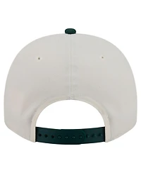 New Era Men's Cream/Dark Green Pittsburgh Pirates Chrome A-Frame 9FIFTY Snapback Hat