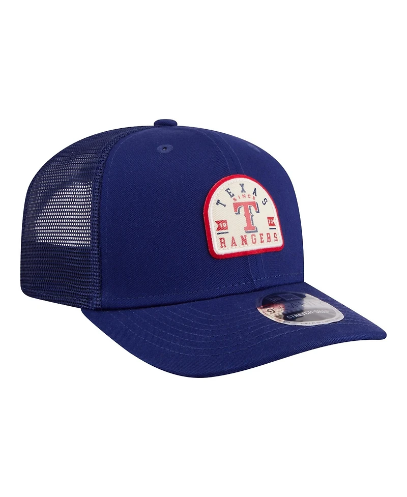 New Era Men's Royal Texas Rangers Contest 9SEVENTY Adjustable Trucker Hat
