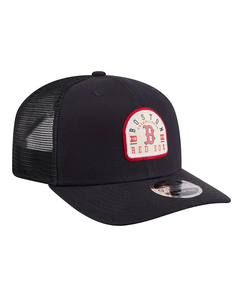 New Era Men's Navy Boston Red Sox Contest 9SEVENTY Adjustable Trucker Hat