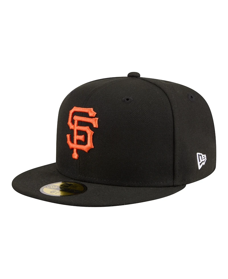 New Era Men's Black San Francisco Giants Hidden Hit 59FIFTY Fitted Hat