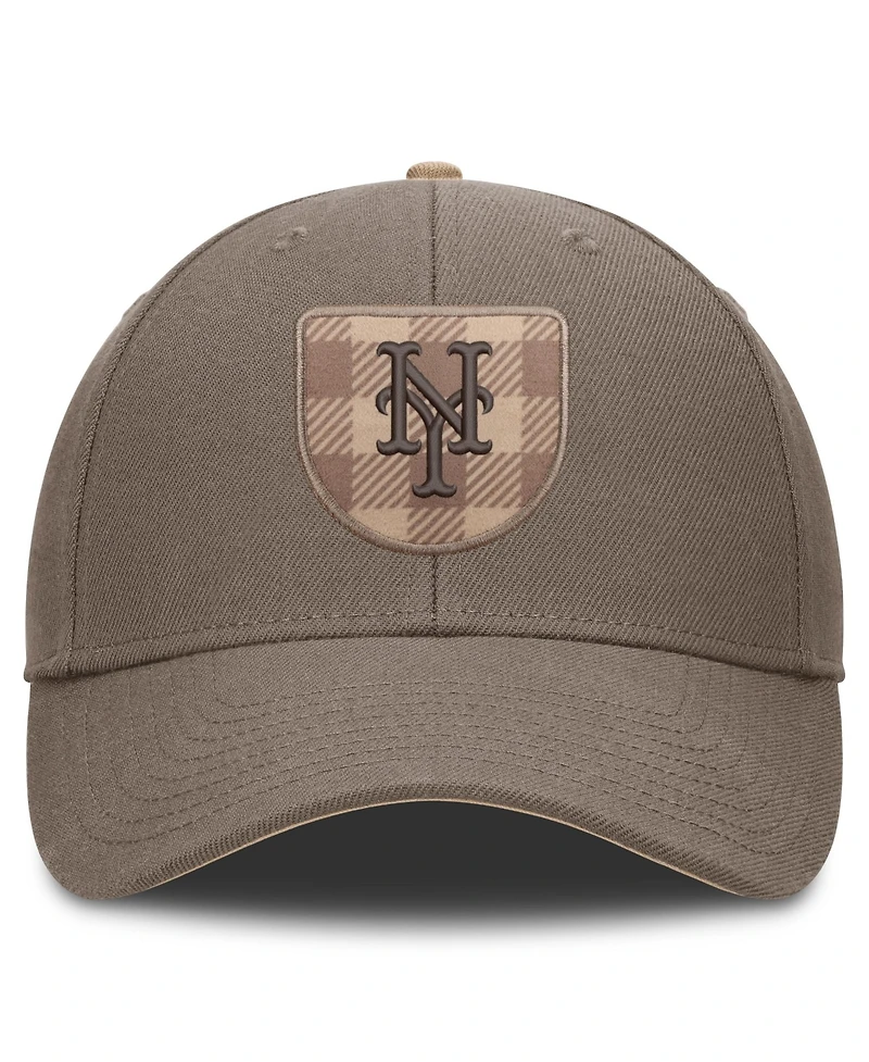 Nike Men's Brown New York Mets Statement Rise Adjustable Hat