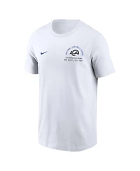 Nike Men's White Los Angeles Rams Split Logo T-Shirt