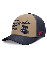 Nike Men's and Women's Beige/Navy Arizona Wildcats Legacy Rise Trucker Adjustable Hat