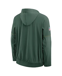 Nike Men's Green Bay Packers Sideline Logo Glory Anorak Half-Zip Hoodie