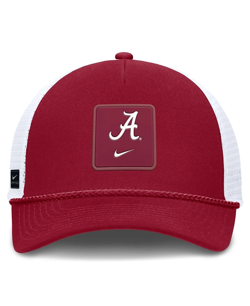 Nike Men's and Women's Crimson Alabama Crimson Tide 2026 On-Field Gameday Rope Trucker Adjustable Hat
