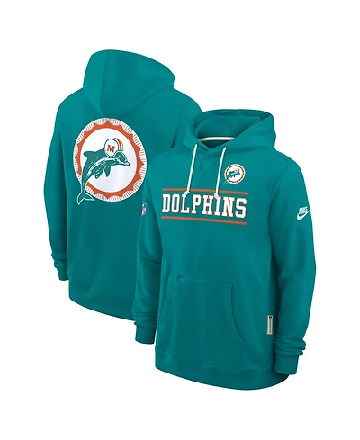 Nike Men's Aqua Miami Dolphins Standard Issue Replay Officials Alternate Dri-fit Hoodie