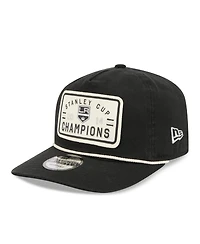 New Era Men's Black Los Angeles Kings Throwback Stanley Cup Champions Side Patch 19TWENTY Adjustable Hat