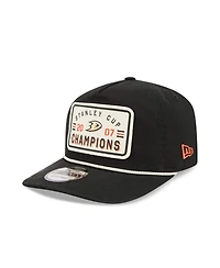 New Era Men's Black Anaheim Ducks Throwback Stanley Cup Champions Side Patch 19TWENTY Adjustable Hat