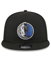 New Era Men's Black Dallas Mavericks 2026 Nba Draft Crystal 9FIFTY Snapback Hat
