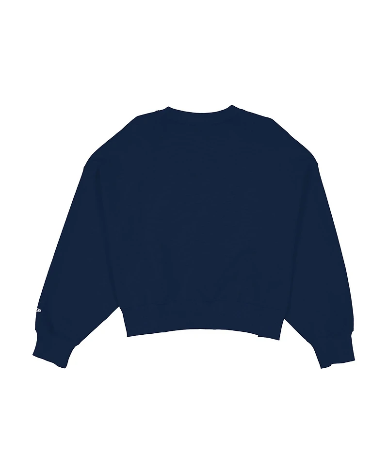 New Era Women's Navy Detroit Tigers City Connect V-Neck Sweatshirt