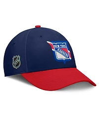 Fanatics Men's Navy/Red New York Rangers Flex Fit Hat