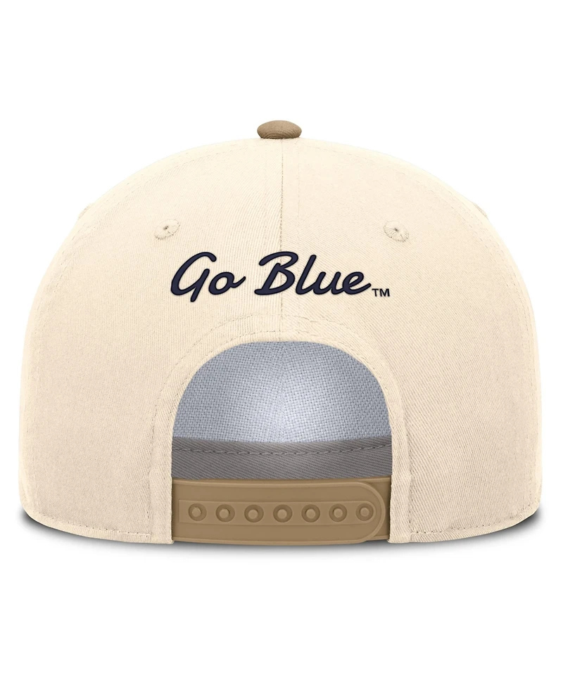 Nike Men's and Women's Natural/Beige Michigan Wolverines Legacy Rise Adjustable Hat