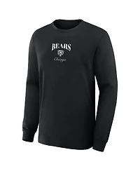 Fanatics Men's Black Chicago Bears Midnight Falls Long Sleeve T-Shirt
