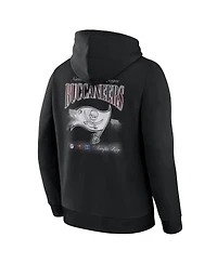 Fanatics Men's Black Tampa Bay Buccaneers Nightfall Long Sleeve Fleece Hoodie