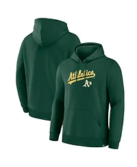 Fanatics Men's Green Athletics Lock-Up Legacy Hoodie