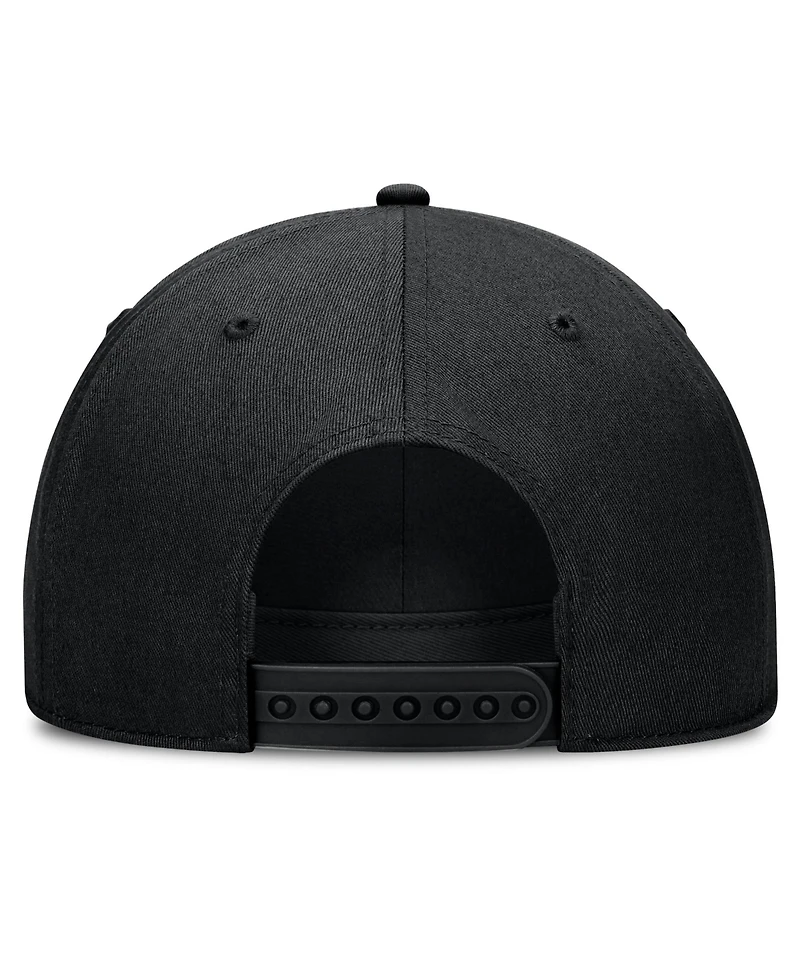 Jordan Men's and Women's Black Michigan Wolverines Campus Prep Tonal Rope Rise 5-Panel Adjustable Hat