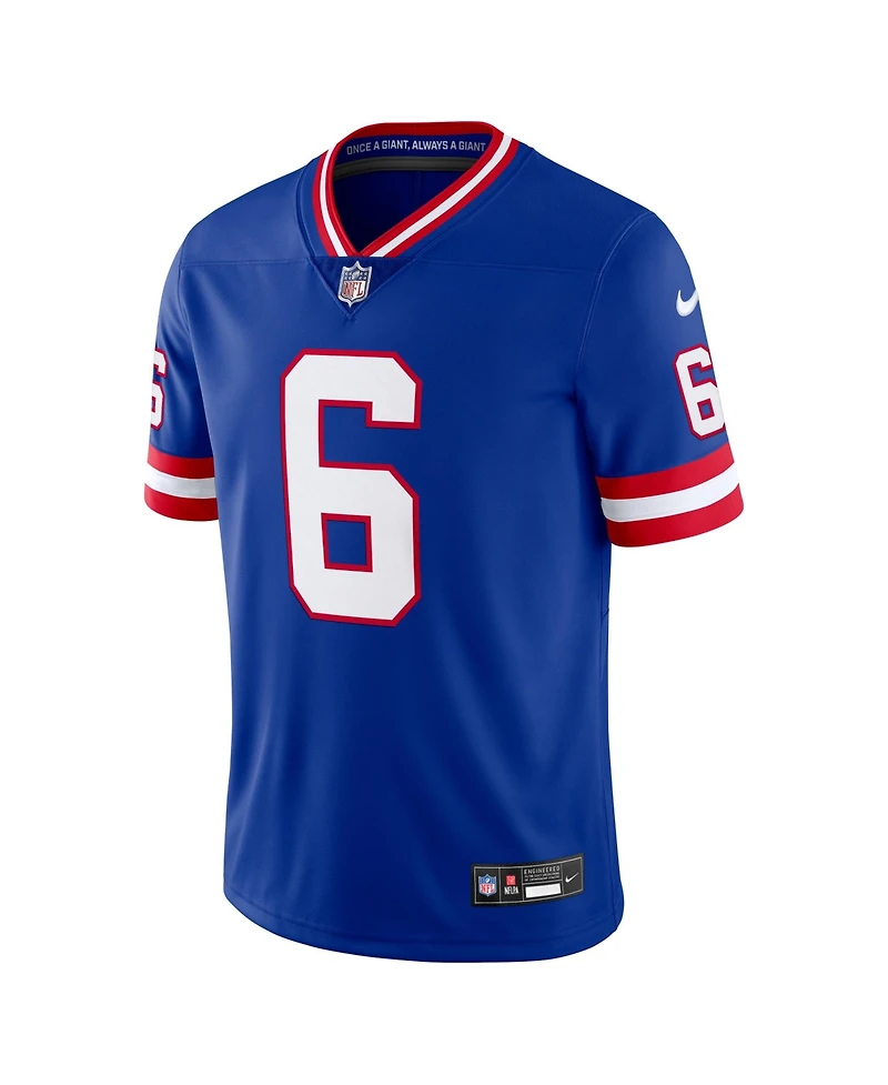 Nike Men's Jaxson Dart Royal New York Giants Legacy Vapor Untouchable Stitched Limited Jersey