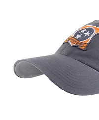 '47 Brand Men's Anthracite Tennessee Volunteers Smokey Grey Ballpark Clean Up Adjustable Hat