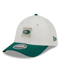 New Era Men's Cream/Green York Jets 2026 Nfl Training Camp 39THIRTY Flex Hat