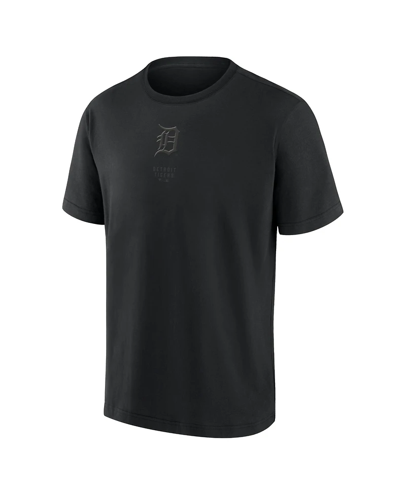 Fanatics Men's Detroit Tigers Black Out Heavyweight T-Shirt