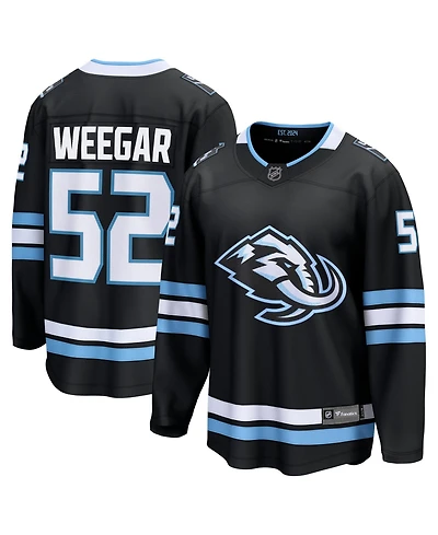 Fanatics Men's MacKenzie Weegar Black Utah Mammoth Home Breakaway Jersey