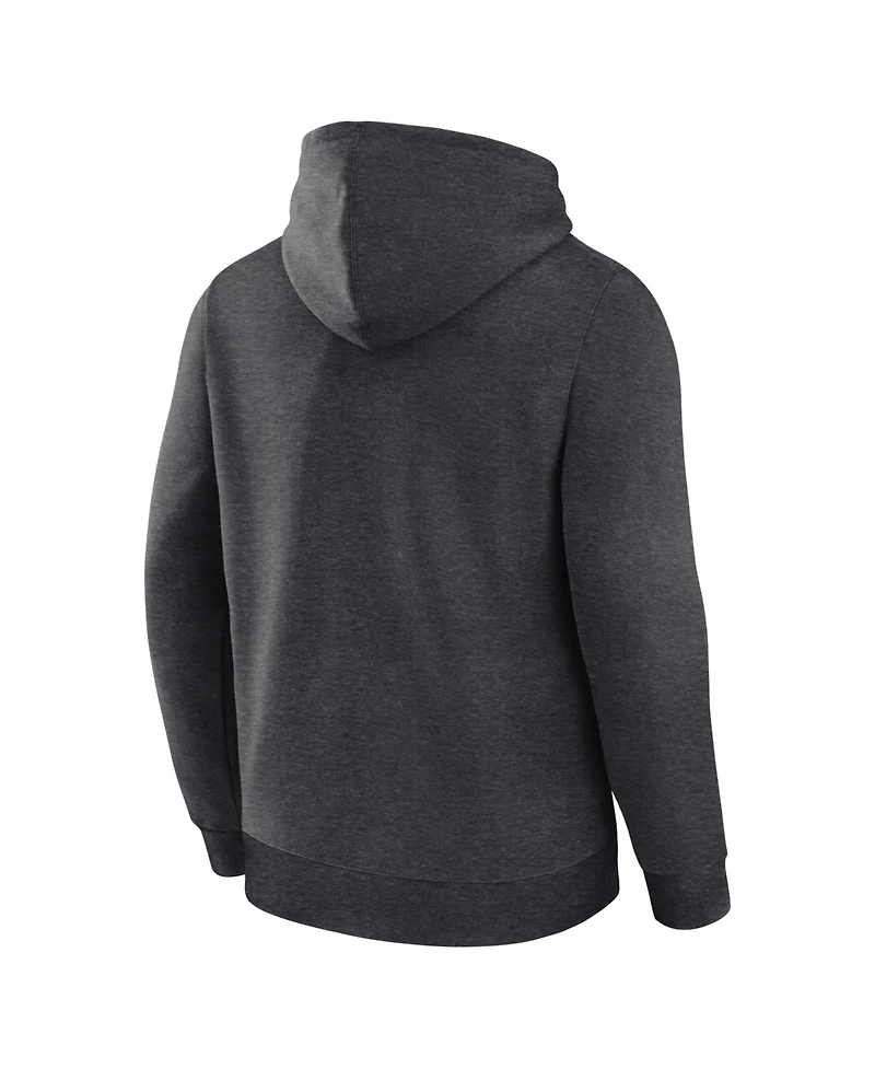 Logo Athletic Men's Heather Charcoal Buffalo Bills Primary Logo Hoodie