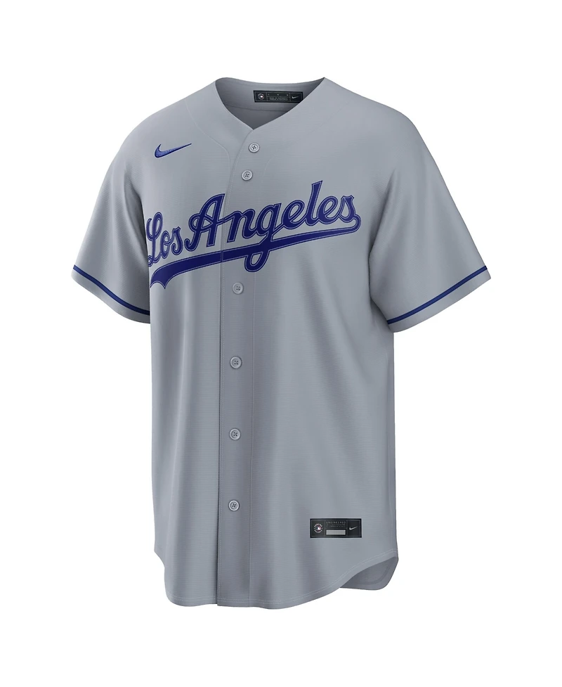 Nike Men's Kyle Tucker Gray Los Angeles Dodgers Road Replica Jersey