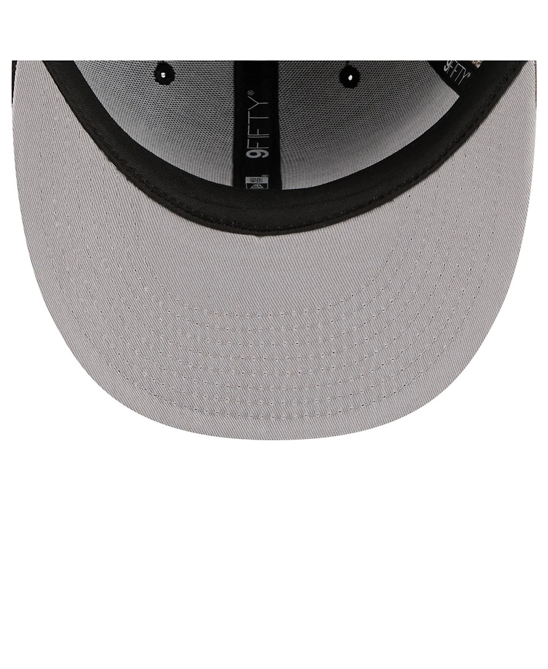 New Era Men's Black Nascar Patriotic Eagle Flag A-Frame 9FIFTY Snapback Hat