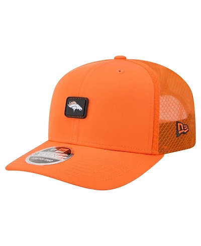 New Era Men's Orange Denver Broncos Micro Badge 9SEVENTY Adjustable Hat