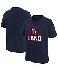 Nike Big Boys and Girls Navy Cleveland Guardians Hometown Collection T-Shirt