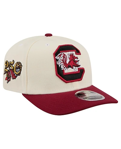 New Era Men's White/Garnet South Carolina Gamecocks America's 250th 9SEVENTY Adjustable Hat