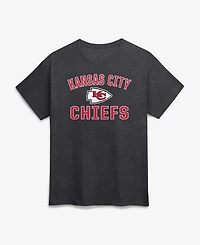 Logo Athletic Men's Charcoal Kansas City Chiefs Cotton Victory Arch T-Shirt