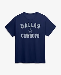 Logo Athletic Men's Navy Dallas Cowboys Cotton Victory Arch T-Shirt