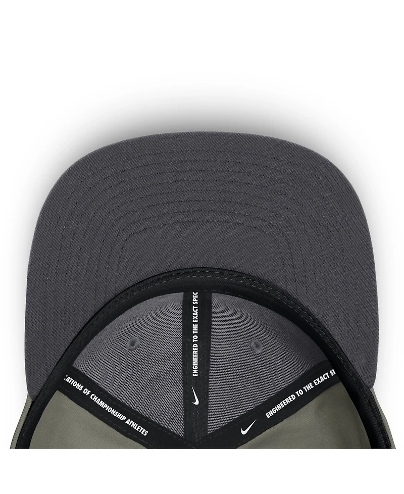 Nike Men's Olive Philadelphia Phillies Pro Dri-fit Snapback Hat