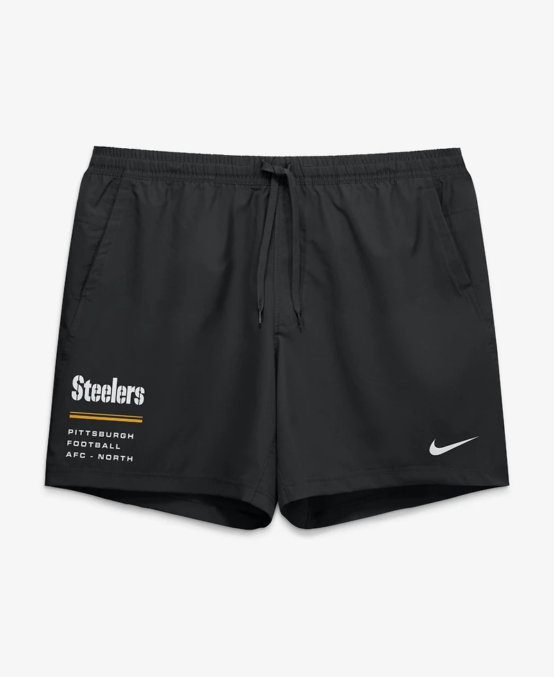 Nike Men's Black Pittsburgh Steelers Form Dri-fit Shorts