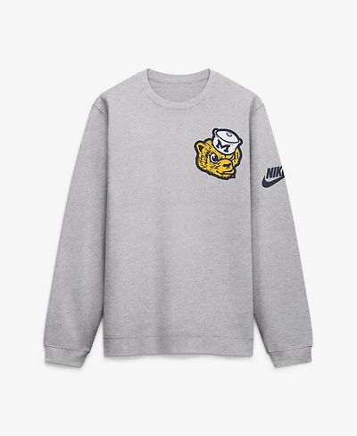 Nike Men's Heather Gray Michigan Wolverines Legacy Sweatshirt