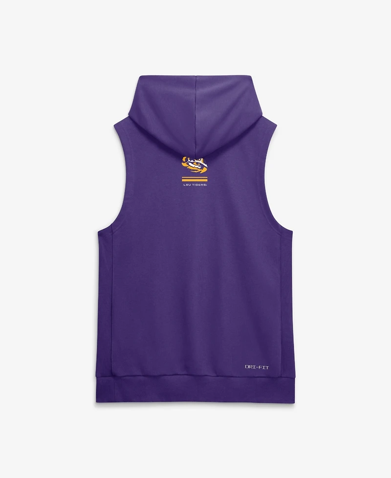 Nike Men's Purple Lsu Tigers 2026 Sideline Sleeveless Dri-fit Hoodie
