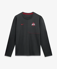 Nike Men's Black Ohio State Buckeyes 2026 Sideline Coaches Uv Dri-fit Long Sleeve Shirt