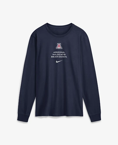 Nike Men's Navy Arizona Wildcats 2026 Sideline Dri-fit Long Sleeve T-Shirt